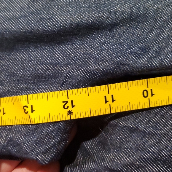 High-Rise Dark Wash Wide-Leg Yoke Jean - Picture 11 of 15